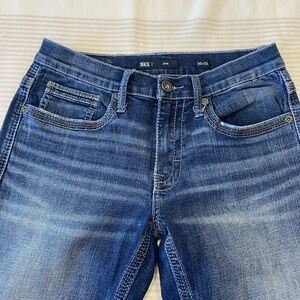 BKE Men's Dark Blue Slim Jeans